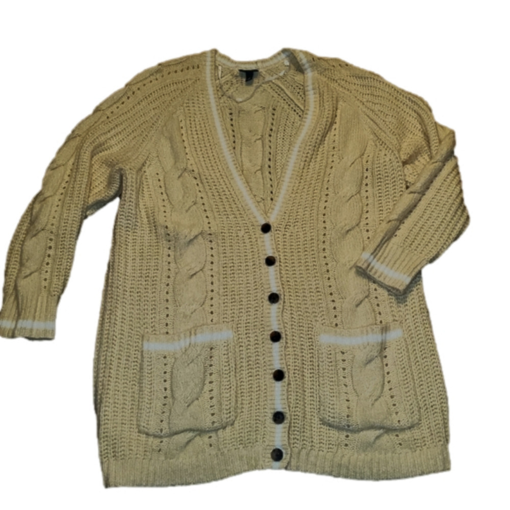 TORRID - Size 1, 1X peach cardigan buttondown sweater